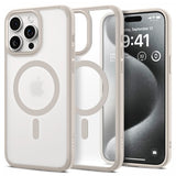 Spigen iPhone 15 Pro Max Cover Ultra Hybrid MagFit Frost Natural Titanium