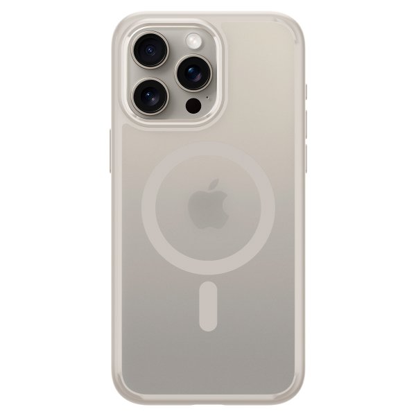 Spigen iPhone 15 Pro Max Cover Ultra Hybrid MagFit Frost Natural Titanium