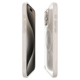 Spigen iPhone 15 Pro Max Cover Ultra Hybrid MagFit Frost Natural Titanium