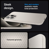 Spigen iPhone 15 Pro Max Cover Liquid Air Natural Titanium