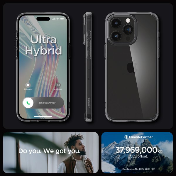 Spigen iPhone 15 Pro Cover Ultra Hybrid Space Crystal