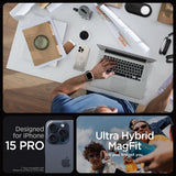 Spigen iPhone 15 Pro Cover Ultra Hybrid MagFit Frost Natural Titanium