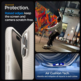 Spigen iPhone 15 Pro Cover Liquid Air Natural Titanium