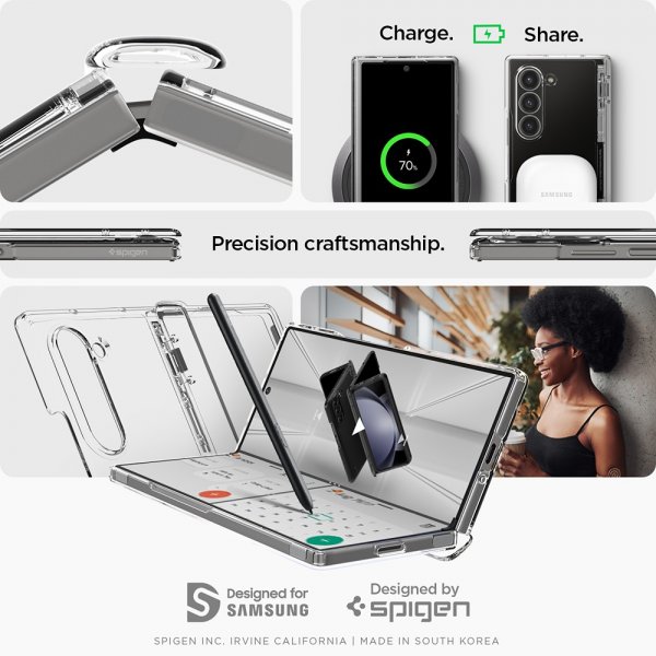 Spigen Samsung Galaxy Z Fold 6 Cover Ultra Hybrid Pro Crystal Clear