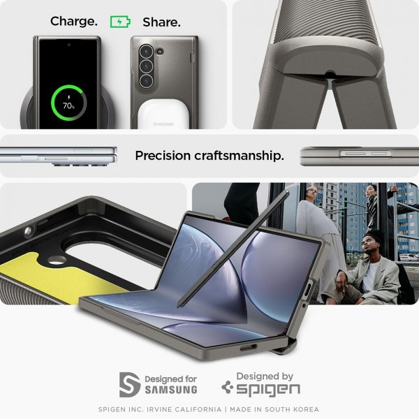 Spigen Samsung Galaxy Z Fold 6 Cover Slim Armor Pro Gunmetal