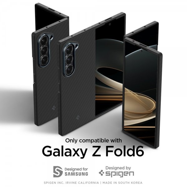 Spigen Samsung Galaxy Z Fold 6 Cover Air Skin Aramid Sort