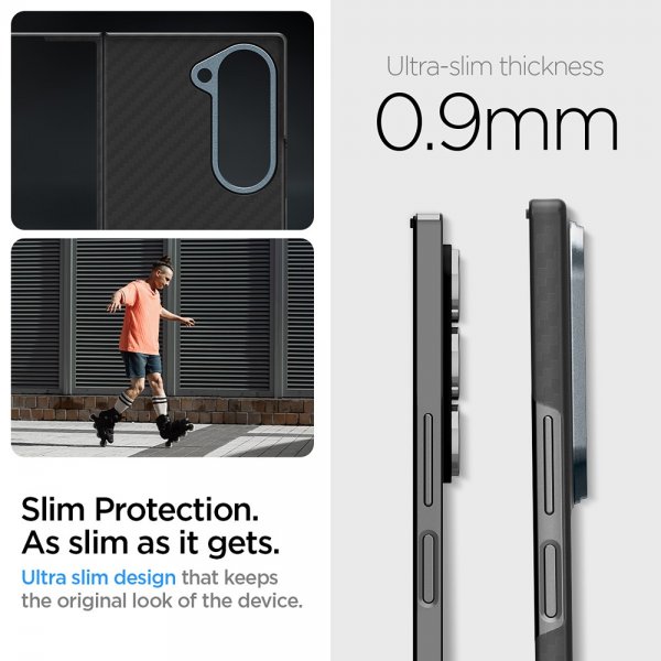 Spigen Samsung Galaxy Z Fold 6 Cover Air Skin Aramid Sort