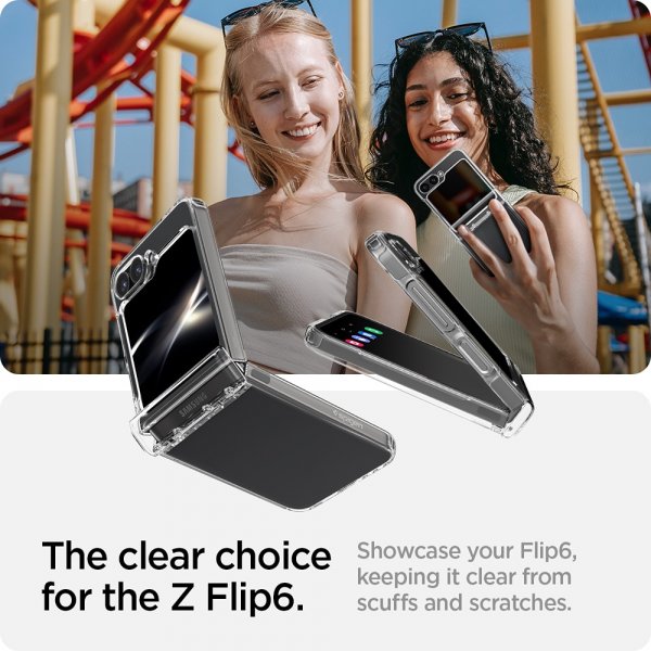 Spigen Samsung Galaxy Z Flip 6/Flip 7 FE Cover Ultra Hybrid Pro Crystal Clear