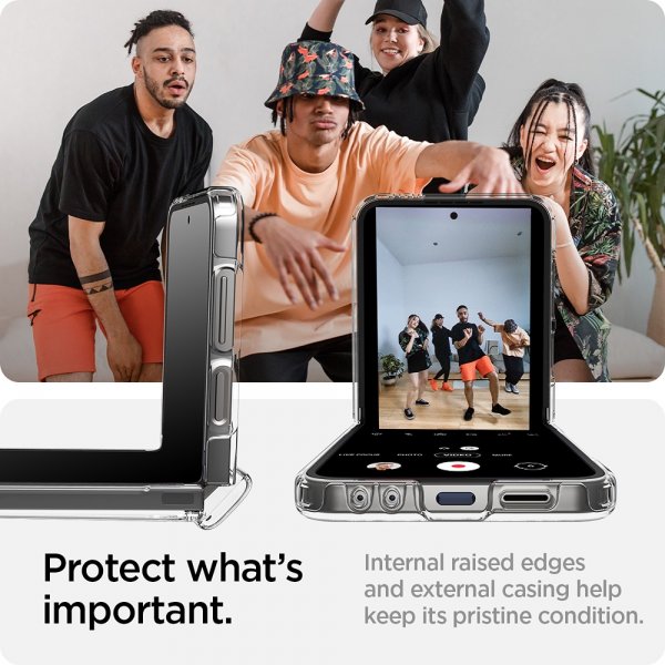 Spigen Samsung Galaxy Z Flip 6/Flip 7 FE Cover Ultra Hybrid Pro Crystal Clear