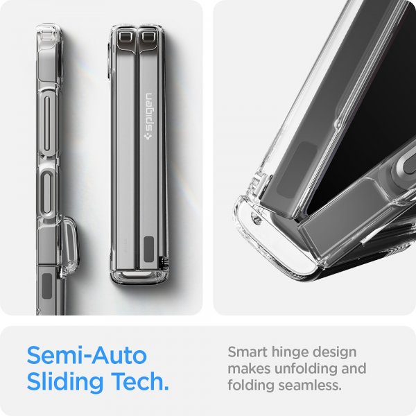 Spigen Samsung Galaxy Z Flip 6/Flip 7 FE Cover Ultra Hybrid Pro Crystal Clear