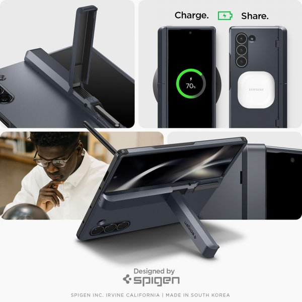 Spigen Samsung Galaxy Z Fold 6 Cover Tough Armor Pro P Metal Slate