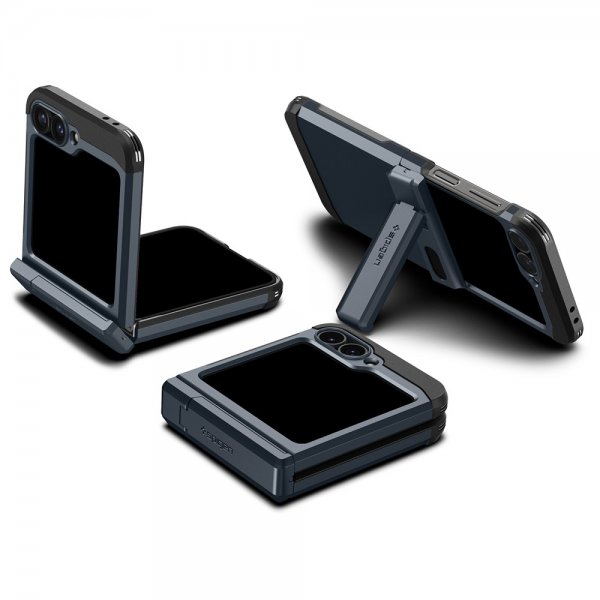 Spigen Samsung Galaxy Z Flip 6/Flip 7 FE Cover Tough Armor Pro Metal Slate
