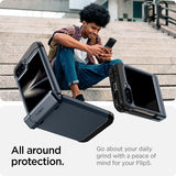 Spigen Samsung Galaxy Z Flip 6/Flip 7 FE Cover Tough Armor Pro Metal Slate