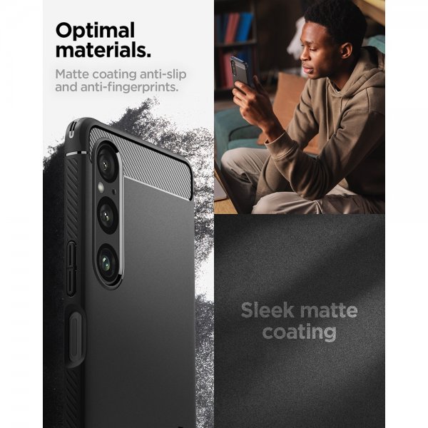 Spigen Sony Xperia 1 VI Cover Rugged Armor Mat Sort