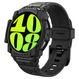 Spigen Samsung Galaxy Watch 7 40mm Rem og Cover Rugged Armor Pro Mat Sort