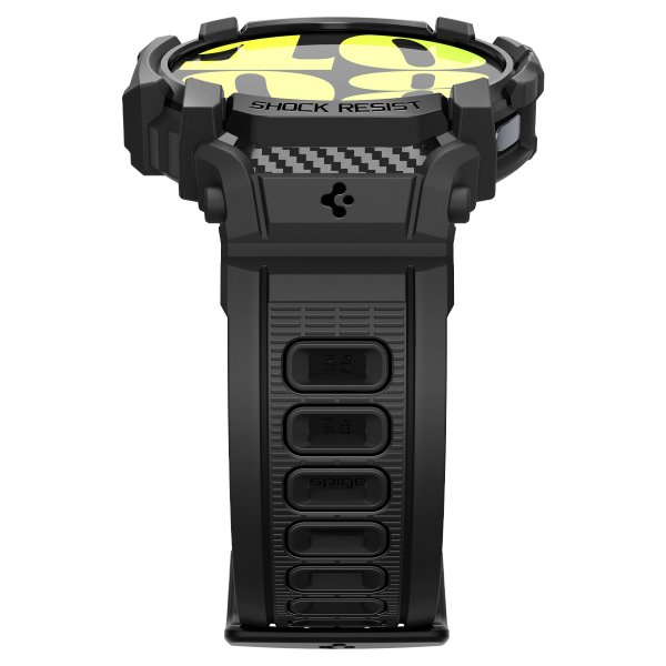 Spigen Samsung Galaxy Watch 7 40mm Rem og Cover Rugged Armor Pro Mat Sort