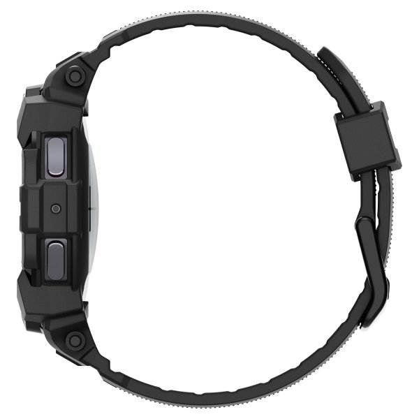 Spigen Samsung Galaxy Watch 7 44mm Armbånd og Skal Rugged Armor Pro Mat Sort