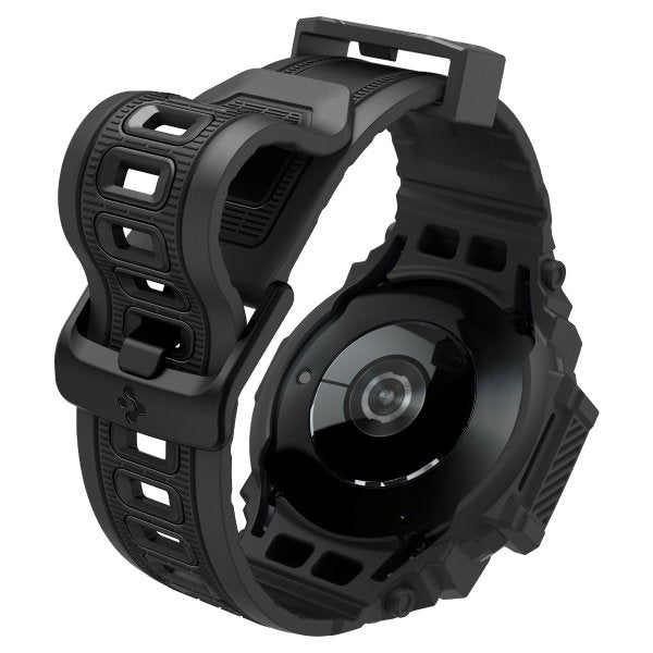 Spigen Samsung Galaxy Watch 7 44mm Armbånd og Skal Rugged Armor Pro Mat Sort