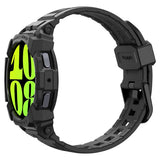 Spigen Samsung Galaxy Watch 7 44mm Armbånd og Skal Rugged Armor Pro Mat Sort