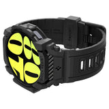 Spigen Samsung Galaxy Watch 7 44mm Armbånd og Skal Rugged Armor Pro Mat Sort