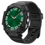 Spigen Samsung Galaxy Watch Ultra Armbånd og Etui Rugged Armor Pro Matte Black