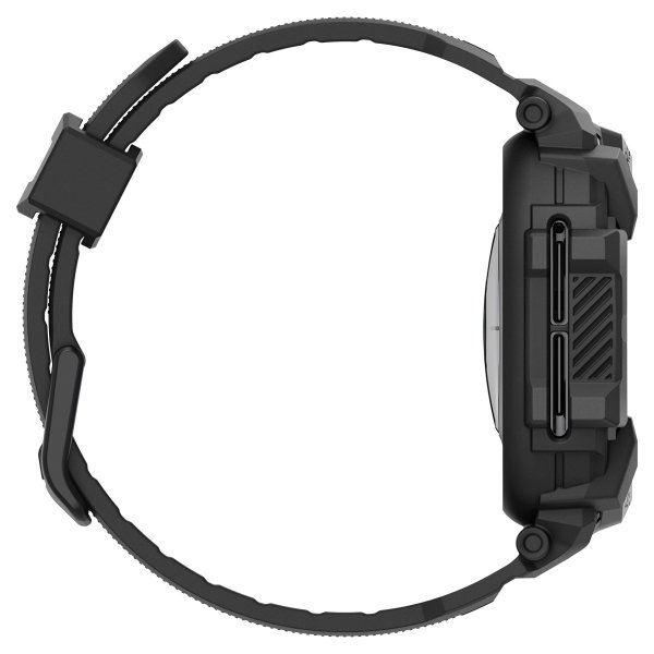 Spigen Samsung Galaxy Watch Ultra Armbånd og Etui Rugged Armor Pro Matte Black