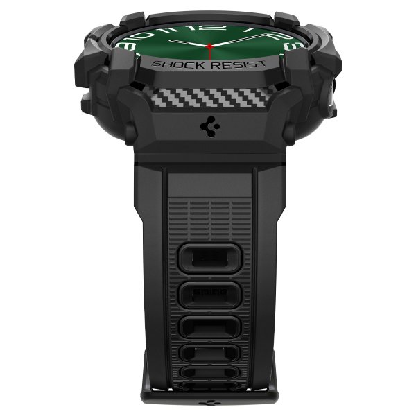 Spigen Samsung Galaxy Watch Ultra Armbånd og Etui Rugged Armor Pro Matte Black