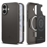 Spigen iPhone 17 Cover Thin Fit MagFit Gunmetal