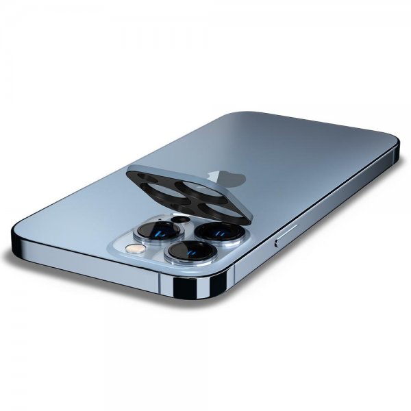 Spigen iPhone 13 Pro/iPhone 13 Pro Max Kamerabeskyttelse Glas.tR Optik 2-pak Sierra Blue