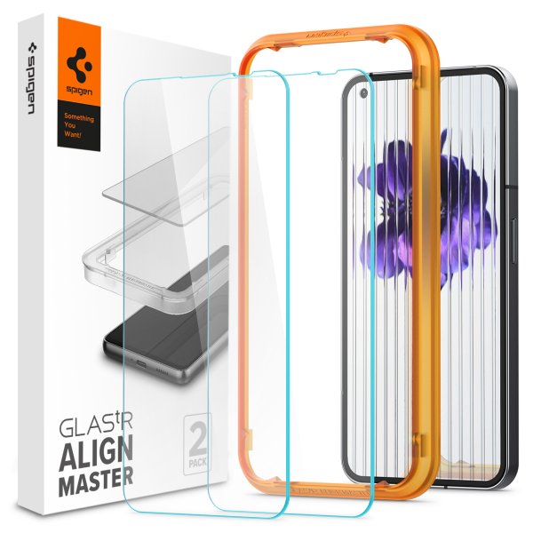 Spigen Nothing Phone (1) Skærmbeskyttelse GLAS.tR ALIGNmaster 2-pak