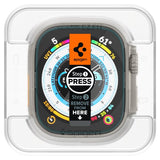 Spigen Apple Watch Ultra Skærmbeskytter GLAS.tR EZ Fit 2-pak