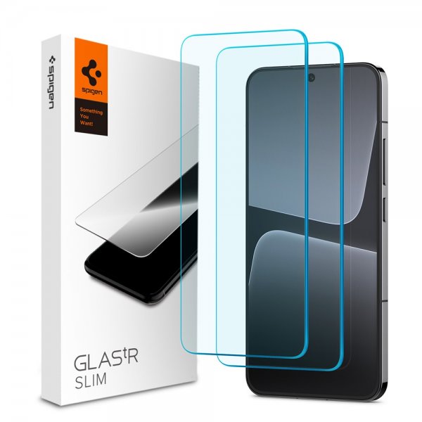 Spigen Xiaomi 13 Skærmbeskyttelse GLAS.tR Slim 2-pak