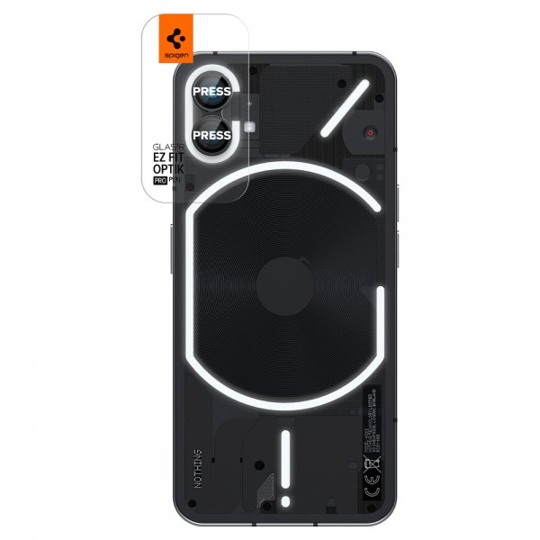 Spigen Nothing Phone (1) Kamerabeskyttelse GLAS.tR EZ Fit Optik Pro 2-pak Sort