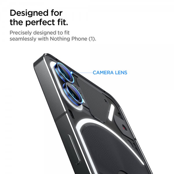 Spigen Nothing Phone (1) Kamerabeskyttelse GLAS.tR EZ Fit Optik Pro 2-pak Sort