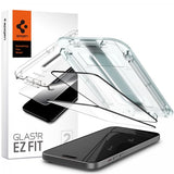 Spigen iPhone 15 Plus Skærmbeskyttelse GLAS.tR EZ Fit FC Sort 2-pak