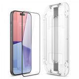 Spigen iPhone 15 Plus Skærmbeskyttelse GLAS.tR EZ Fit FC Sort 2-pak