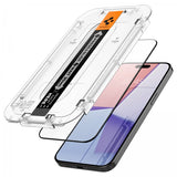 Spigen iPhone 15 Pro Skærmbeskyttelse GLAS.tR EZ Fit FC Sort 2-pak