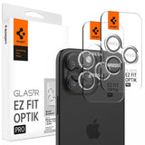 Spigen iPhone 14/15/16/17 Pro & Pro Max Kamerabeskyttelse GLAS.tR EZ Fit Optik Pro 2-pak Crystal Clear