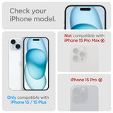 Spigen iPhone 14/15/14 Plus/15 Plus Kamerabeskyttelsesglas.tR Optik Crystal Clear 2-pak