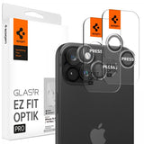 Spigen iPhone 14/15/14 Plus/15 Plus Kamerabeskyttelse GLAS.tR EZ Fit Optik Pro Crystal Clear 2-pak
