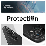 Spigen iPhone 14/15/14 Plus/15 Plus Kamerabeskyttelse GLAS.tR EZ Fit Optik Pro Crystal Clear 2-pak