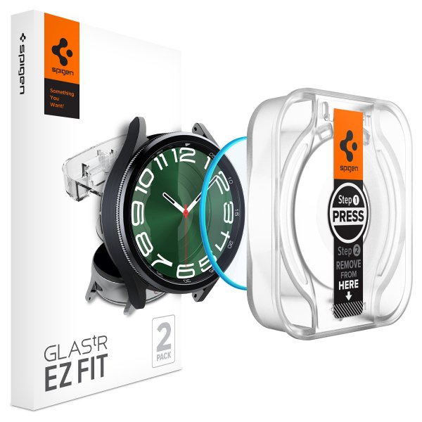 Spigen Samsung Galaxy Watch 6 Classic 47mm Skærmbeskyttelse GLAS.tR EZ Fit 2-pak