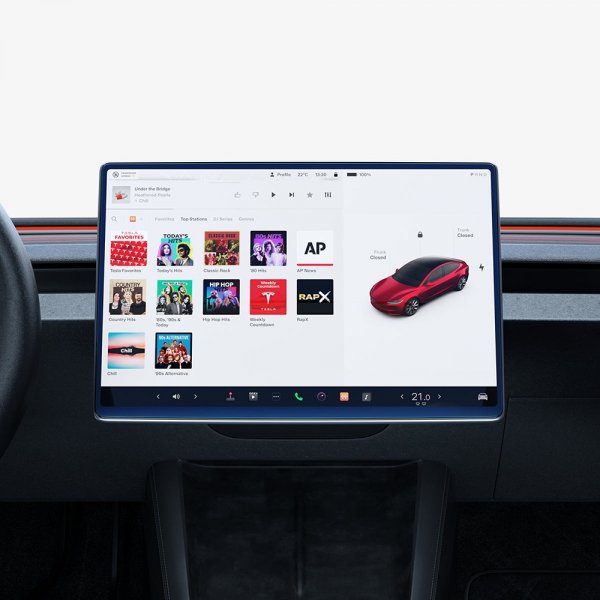 Spigen Skærmbeskyttelse GLAS.tR EZ FIT Anti-Glare Tesla Model 3 (2024)