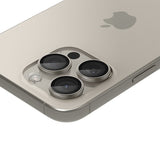 Spigen iPhone 15 Pro/iPhone 15 Pro Max Kamerabeskyttelse GLAS.tR EZ Fit Optik Pro 2-pak Natural Titanium