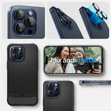 Spigen iPhone 15 Pro/iPhone 15 Pro Max Kamerabeskyttelse GLAS.tR EZ Fit Optik Pro 2-pak Blue Titanium