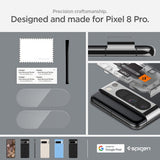 Spigen Google Pixel 8 Pro Kamerabeskyttelsesglas Glas.tR EZ Fit Optik Crystal Clear 2-pak