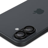 Spigen iPhone 16/iPhone 16 Plus Kamerabeskyttelse GLAS.tR EZ Fit Optik Pro 2-pak Sort