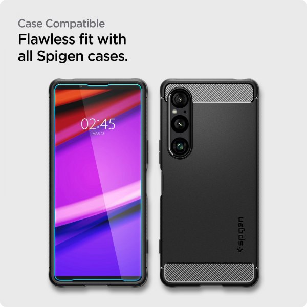 Spigen Sony Xperia 1 VI Skærmbeskytter GLAS.tR ALIGNmaster 2-pak