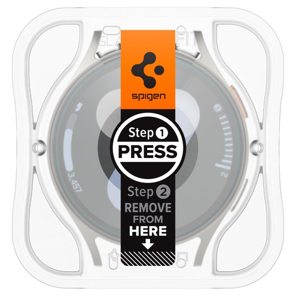 Spigen Samsung Galaxy Watch 7 44mm Skærmbeskyttelse GLAS.tR EZ Fit 2-pak