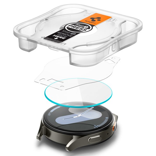 Spigen Samsung Galaxy Watch 7 44mm Skærmbeskyttelse GLAS.tR EZ Fit 2-pak